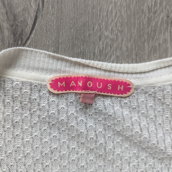 Cute Girly White Cardigan Manoush - Picture 4 of 8